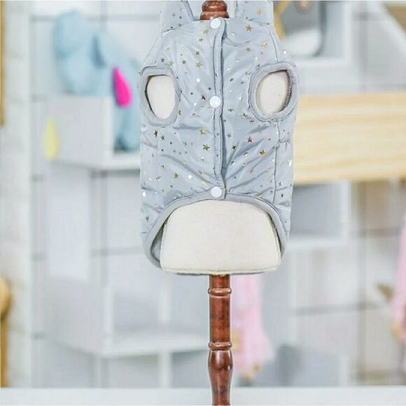 🎉HP🎉 Star Pattern Puffy Dog Jacket - Picture 4 of 7